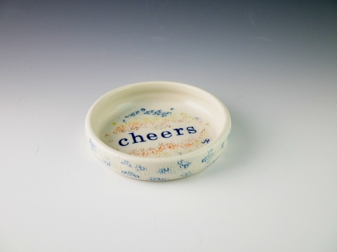 "Cheers" Bottle Coaster